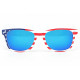 Lunettes De Soleil USA Miroir Bleu Drapeau Americain LUNETTES SOLEIL Nyls Création