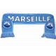 Echarpe Marseille Supporter Bleu Provence et Blanche Football Echarpe Léon montane