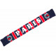 Écharpe Supporters PARIS Foot Bandes et Tour Eiffel en Laine Bleue et Rouge Echarpe Léon montane