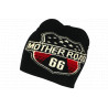 Bonnet Route 66 Rouge Noir Mother Road Design Hiver Biker