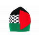 Bonnet Palestine Noir Drapeau Palestinien Rouge Blanc Vert en Laine CASQUETTES Nyls Création
