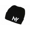Bonnet NY Noir et Blanc en laine Design Streetwear Fashion Yrton