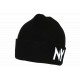 Bonnet NY Noir et Blanc en laine Design Streetwear Fashion Yrton BONNETS Nyls Création