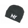 Bonnet NY Gris et Blanc en laine Design Streetwear Fashion Yrton