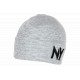 Bonnet NY Gris et Noir en laine Design Streetwear Fashion Yrton BONNETS Nyls Création
