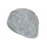 Bonnet Béret Femme Gris Angora Pailleté Doux et Tendance Angiola