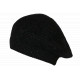 Bonnet Béret Femme Noir Angora Pailleté Doux et Tendance Angiola BONNETS Nyls Création