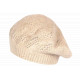 Bonnet Béret Femme Marron en Angora Pailleté Doux Tendance Angiola BONNETS Nyls Création