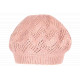 Bonnet Béret Femme Rose en Angora Pailleté Doux Tendance Angiola BONNETS Nyls Création