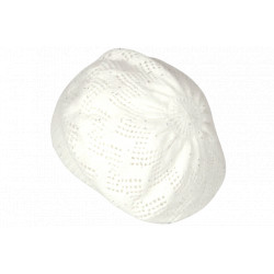 Bonnet Béret Femme Blanc en Angora Pailleté Doux Tendance Angiola BONNETS Nyls Création