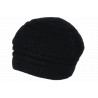 Bonnet Béret Noir Angora Femme Classe Doublure Polaire Angyla