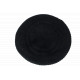 Bonnet Béret Noir Angora Femme Classe Doublure Polaire Angyla BONNETS Nyls Création