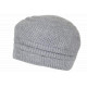 Bonnet Béret Gris en Angora Femme Classe Doublure Polaire Angyla BONNETS Nyls Création