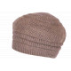 Bonnet Béret Marron en Angora Femme Classe Doublure Polaire Angyla BONNETS Nyls Création