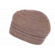 Bonnet Béret Marron en Angora Femme Classe Doublure Polaire Angyla BONNETS Nyls Création