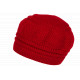 Bonnet Béret Rouge en Angora Femme Classe Doublure Polaire Angyla BONNETS Nyls Création