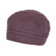 Bonnet Béret Violet en Angora Femme Classe Doublure Polaire Angyla BONNETS Nyls Création