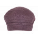 Bonnet Béret Violet en Angora Femme Classe Doublure Polaire Angyla BONNETS Nyls Création