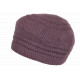 Bonnet Béret Violet en Angora Femme Classe Doublure Polaire Angyla BONNETS Nyls Création