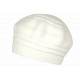 Bonnet Béret Blanc en Angora Femme Classe Doublure Polaire Angyla BONNETS Nyls Création