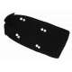 Bandeau en laine noire pour femme avec perles et cristaux Headband Hiver Merry Bandeau Nyls Création