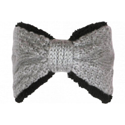 Large Bandeau Laine Gris Femme Hiver Doublure Polaire Snocker Bandeau Nyls Création