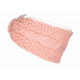 Large Bandeau Laine Rose Femme Headband Hiver Doublure Polaire Snocker Bandeau Nyls Création