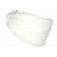 Large Bandeau Blanc en Laine pour Femme Headband Hiver Doublure Polaire Snocker Bandeau Nyls Création
