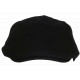 Béret Casquette Plate Noire en Laine Feutre Taille Ajustable Magny CASQUETTES Nyls Création