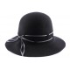 Chapeau Feutre Tricia Noir ANCIENNES COLLECTIONS divers