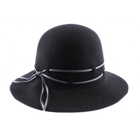 Chapeau Feutre Tricia Noir ANCIENNES COLLECTIONS divers