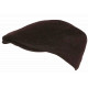 Béret Casquette Plate Marron en Laine Feutre Taille Ajustable Magny CASQUETTES Nyls Création