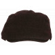 Béret Casquette Plate Marron en Laine Feutre Taille Ajustable Magny CASQUETTES Nyls Création