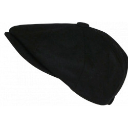 Beret Casquette Gavroche Noire Laine Feutre Taille Reglable Hartley CASQUETTES Nyls Création
