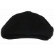 Beret Casquette Gavroche Noire Laine Feutre Taille Reglable Hartley CASQUETTES Nyls Création