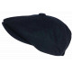 Beret Casquette Gavroche Bleue Marine en Laine Taille Reglable Hartley CASQUETTES Nyls Création