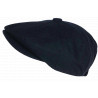 Beret Casquette Gavroche Bleue Marine en Laine Taille Reglable Hartley