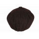 Beret Casquette Gavroche Marron en Laine Feutrée Taille Reglable Hartley CASQUETTES Nyls Création