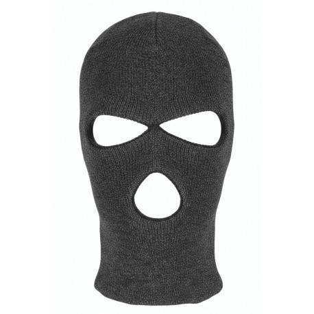 Cagoule Trois Trous Grise en Laine Confort et Chaude Ryder Cagoule Nyls Création