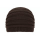Bonnet Rasta Marron Foncé Chocolat Long en Laine Tendance Jack BONNETS Nyls Création