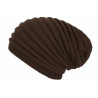 Bonnet Rasta Marron Foncé Chocolat Long en Laine Tendance Jack