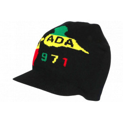 Bonnet visière Gwada 971 Noir Fashion Guadeloupe BONNETS Nyls Création
