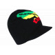 Bonnet Casquette Martinique 972 Noir Madinina Look Rasta BONNETS Nyls Création