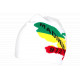 Bonnet Martinique 972 Blanc Madinina Look Rasta BONNETS Nyls Création