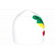 Bonnet Martinique 972 Blanc Madinina Look Rasta BONNETS Nyls Création