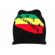 Bonnet Casquette La Réunion 974 Noir en Laine Mode Rasta BONNETS Nyls Création