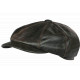 Casquette Gavroche Cuir Marron Rétro Chic Newsboy Cockpit Aussie Apparel CASQUETTES Nyls Création