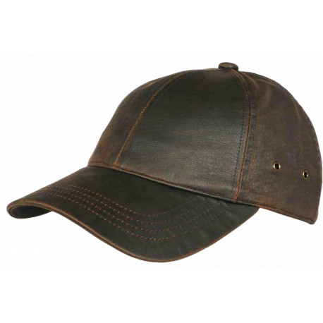 Casquette Coton Huile Marron Impermeable Stonewashé Paparoa Aussie Apparel CASQUETTES Nyls Création