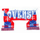 Echarpe Slovaquie Supporter Drapeau Slovaque Blason Blanc Bleu Rouge Echarpe Léon montane