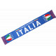 Echarpe Italie Supporter Drapeau Forza Azzurri Blason Vert Blanc Rouge Echarpe Léon montane